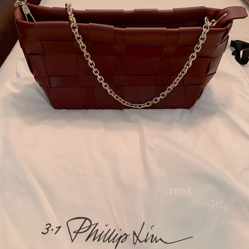 Authentic 3.1 Phillip Lim Odita Lattice Leather Pouch